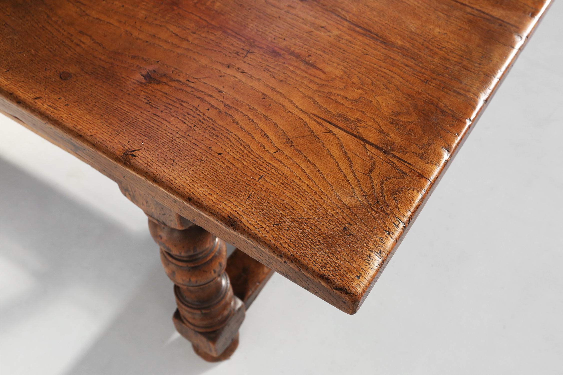French 18th century oak dining table